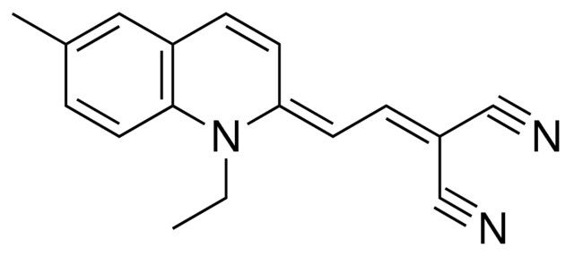 2-(2-(1-ETHYL-6-METHYL-1H-QUINOLIN-2-YLIDENE)-ETHYLIDENE)-MALONONITRILE