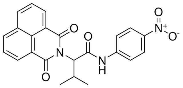 2-(1,3-DIOXO-1H,3H-BENZO(DE)ISOQUINOLIN-2-YL)-3-ME-N-(4-NITRO-PHENYL)-BUTYRAMIDE