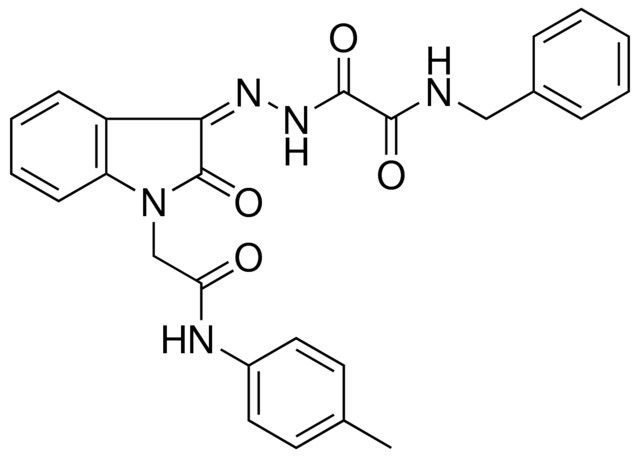 2-(3-(BENZYLAMINOOXALYL-HYDRAZONO)-2-OXO-2,3-2H-INDOL-1-YL)-N-P-TOLYL-ACETAMIDE