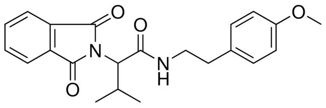 2-(1,3-DIOXO-1,3-2H-ISOINDOL-2-YL)-N-(2-(4-MEO-PH)-ETHYL)-3-METHYL-BUTYRAMIDE