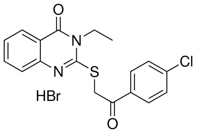 2-(2-(4-CHLORO-PH)-2-OXO-ETHYLSULFANYL)-3-ET-3H-QUINAZOLIN-4-ONE, HYDROBROMIDE