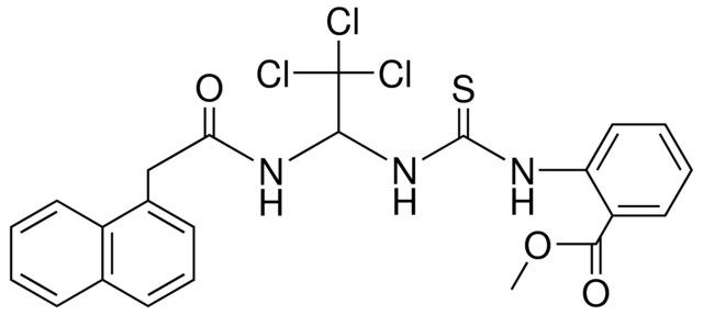 2-(3-(TRICHLORO-1-(NAPHTHALEN-YL-AC-AMINO)-ET)-THIOUREIDO)-BENZOIC ACID ME ESTER