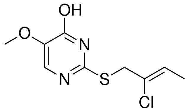 2-(2-CHLORO-BUT-2-ENYLSULFANYL)-5-METHOXY-PYRIMIDIN-4-OL