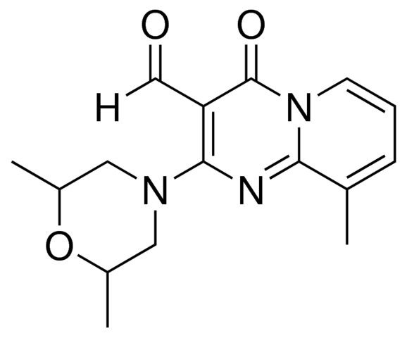 2-(2,6-DI-ME-4-MORPHOLINYL)-9-ME-4-OXO-4H-PYRIDO(1,2-A)PYRIMIDINE-3-CARBALDEHYDE