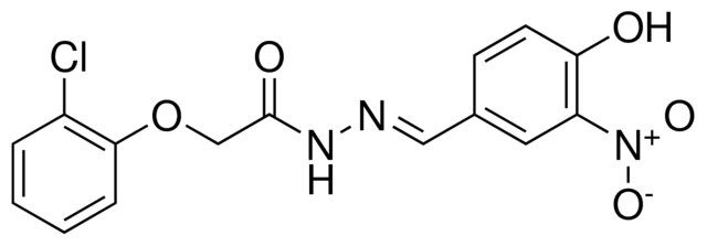 2-(2-CHLORO-PHENOXY)-ACETIC ACID (4-HYDROXY-3-NITRO-BENZYLIDENE)-HYDRAZIDE