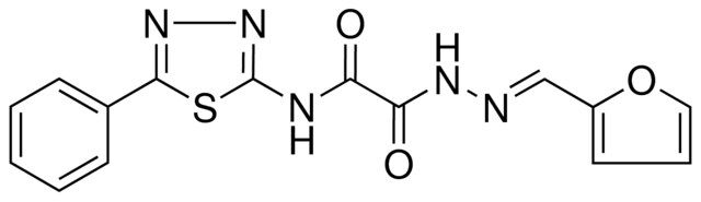 2-(2-(2-FURYLMETHYLENE)HYDRAZINO)-2-OXO-N-(5-PH-1,3,4-THIADIAZOL-2-YL)ACETAMIDE
