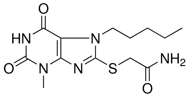 2-(3-ME-2,6-DIOXO-7-PENTYL-2,3,6,7-TETRAHYDRO-1H-PURIN-8-YLSULFANYL)-ACETAMIDE