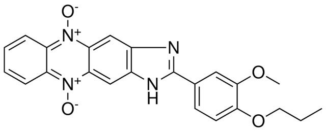 2-(3-METHOXY-4-PROPOXYPHENYL)-1H-IMIDAZO(4,5-B)PHENAZINE 5,10-DIOXIDE