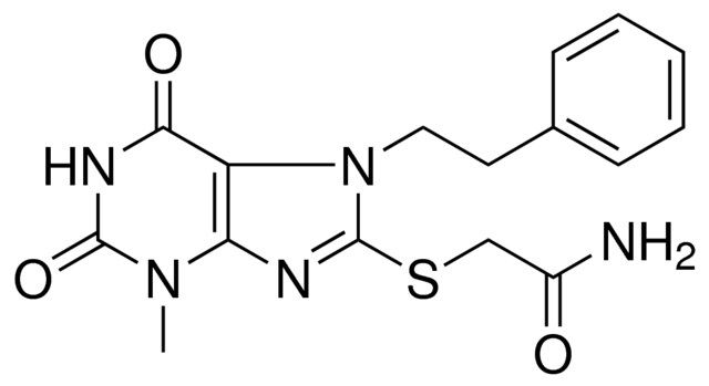 2-(3-ME-2,6-DIOXO-7-PHENETHYL-2,3,6,7-TETRAHYDRO-1H-PURIN-8-YLSULFANYL)ACETAMIDE