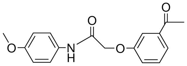 2-(3-ACETYL-PHENOXY)-N-(4-METHOXY-PHENYL)-ACETAMIDE