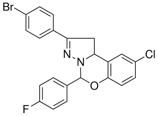 2-(4-BR-PH)-8-CL-4-(4-F-PH)-1,9B-2H-5-OXA-3,3A-DIAZA-CYCLOPENTA(A)NAPHTHALENE