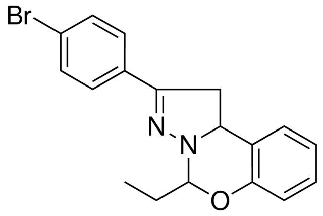 2-(4-BR-PHENYL)-4-ETHYL-1,9B-DIHYDRO-5-OXA-3,3A-DIAZA-CYCLOPENTA(A)NAPHTHALENE