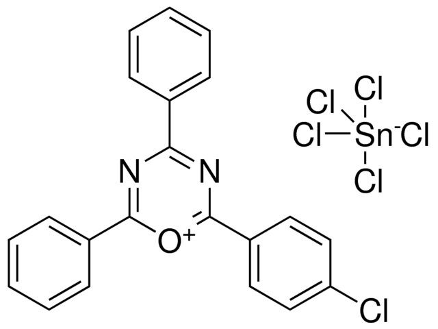 2-(4-CHLOROPHENYL)-4,6-DIPHENYL-1,3,5-OXADIAZIN-1-IUM PENTACHLOROSTANNATE(1-)