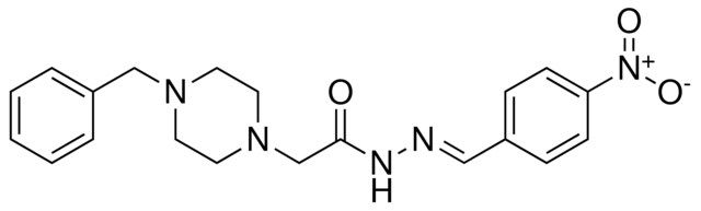 2-(4-BENZYL-1-PIPERAZINYL)-N'-(4-NITROBENZYLIDENE)ACETOHYDRAZIDE