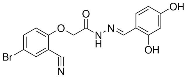 2-(4-BROMO-2-CYANO-PHENOXY)-ACETIC ACID (2,4-DIHYDROXY-BENZYLIDENE)-HYDRAZIDE