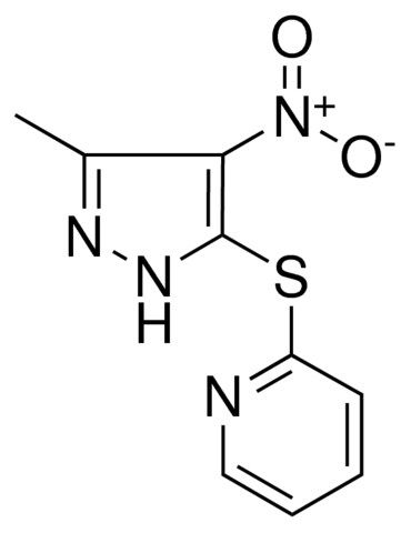 2-(5-METHYL-4-NITRO-2H-PYRAZOL-3-YLSULFANYL)-PYRIDINE