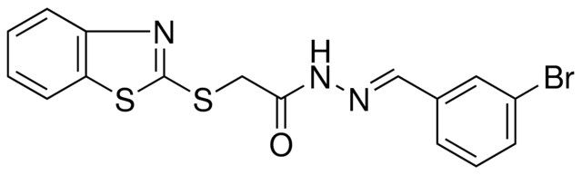 2-(BENZOTHIAZOL-2-YLSULFANYL)-ACETIC ACID (3-BROMO-BENZYLIDENE)-HYDRAZIDE