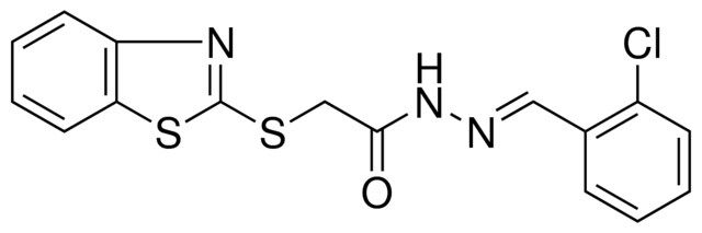 2-(BENZOTHIAZOL-2-YLSULFANYL)-ACETIC ACID (2-CHLORO-BENZYLIDENE)-HYDRAZIDE