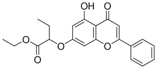 2-(5-HYDROXY-4-OXO-2-PHENYL-4H-CHROMEN-7-YLOXY)-BUTYRIC ACID ETHYL ESTER