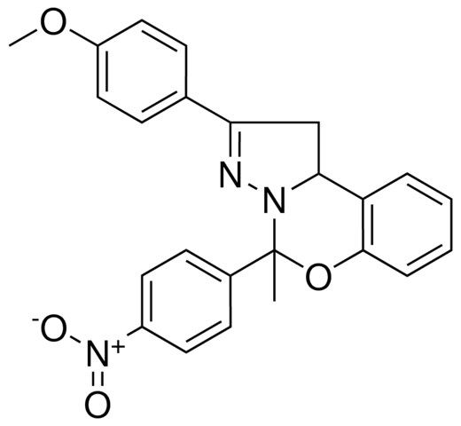 2-(4-MEO-PH)4-ME-4-(4-NITRO-PH)1,9B-2H-5-OXA-3,3A-DIAZA-CYCLOPENTA(A)NAPHTHALENE