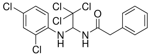 2-PHENYL-N-(2,2,2-TRICHLORO-1-(2,4-DICHLORO-PHENYLAMINO)-ETHYL)-ACETAMIDE