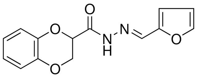 2,3-DIHYDRO-BENZO(1,4)DIOXINE-2-CARBOXYLIC ACID FURAN-2-YLMETHYLENE-HYDRAZIDE
