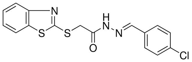 2-(BENZOTHIAZOL-2-YLSULFANYL)-ACETIC ACID (4-CHLORO-BENZYLIDENE)-HYDRAZIDE