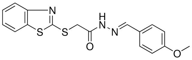 2-(BENZOTHIAZOL-2-YLSULFANYL)-ACETIC ACID (4-METHOXY-BENZYLIDENE)-HYDRAZIDE