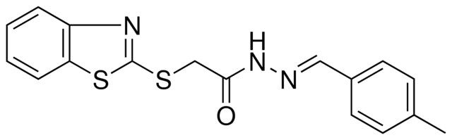 2-(BENZOTHIAZOL-2-YLSULFANYL)-ACETIC ACID (4-METHYL-BENZYLIDENE)-HYDRAZIDE