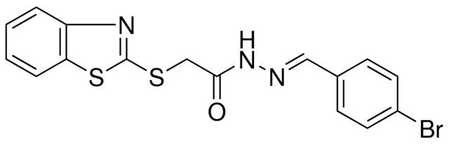 2-(BENZOTHIAZOL-2-YLSULFANYL)-ACETIC ACID (4-BROMO-BENZYLIDENE)-HYDRAZIDE