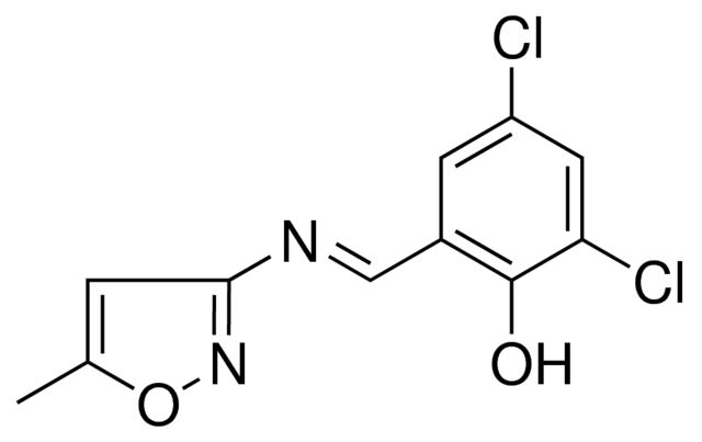 2,4-DICHLORO-6-((5-METHYL-ISOXAZOL-3-YLIMINO)-METHYL)-PHENOL