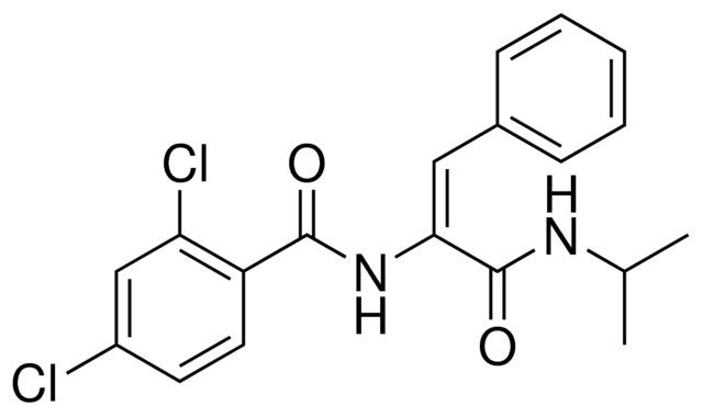 2,4-DICHLORO-N-(1-ISOPROPYLCARBAMOYL-2-PHENYL-VINYL)-BENZAMIDE