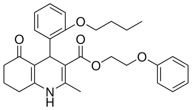 2-PHENOXYETHYL 4-(2-BUTOXYPHENYL)-2-METHYL-5-OXO-1,4,5,6,7,8-HEXAHYDRO-3-QUINOLINECARBOXYLATE