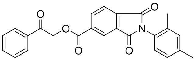 2-OXO-2-PHENYLETHYL 2-(2,4-DIMETHYLPHENYL)-1,3-DIOXO-5-ISOINDOLINECARBOXYLATE