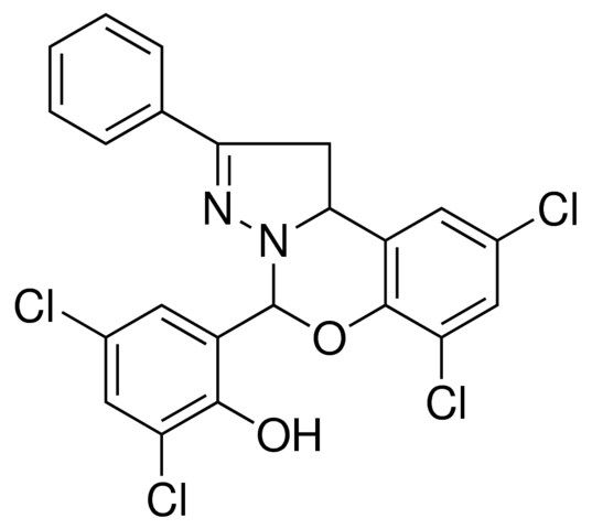 2,4-DICHLORO-6-(7,9-DICHLORO-2-PHENYL-1,10B-DIHYDROPYRAZOLO[1,5-C][1,3]BENZOXAZIN-5-YL)PHENOL