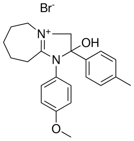 2-HYDROXY-1-(4-METHOXYPHENYL)-2-(4-METHYLPHENYL)-1H,2H,3H,5H,6H,7H,8H,9H-IMIDAZO[1,2-A]AZEPIN-4-IUM BROMIDE
