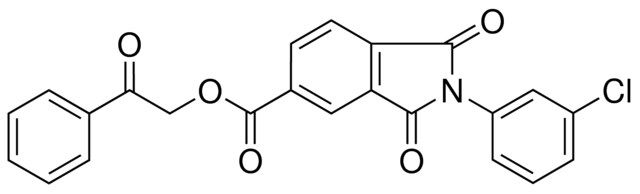 2-OXO-2-PHENYLETHYL 2-(3-CHLOROPHENYL)-1,3-DIOXO-5-ISOINDOLINECARBOXYLATE