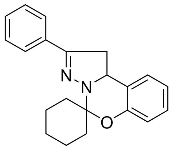 2-PHENYL-1,10B-DIHYDROSPIRO[BENZO[E]PYRAZOLO[1,5-C][1,3]OXAZINE-5,1'-CYCLOHEXANE]