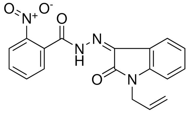2-NITRO-BENZOIC ACID (1-ALLYL-2-OXO-1,2-DIHYDRO-INDOL-3-YLIDENE)-HYDRAZIDE