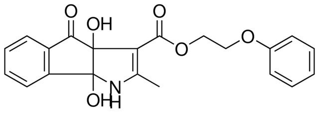 2-PHENOXYETHYL 3A,8B-DIHYDROXY-2-METHYL-4-OXO-1,3A,4,8B-TETRAHYDROINDENO[1,2-B]PYRROLE-3-CARBOXYLATE