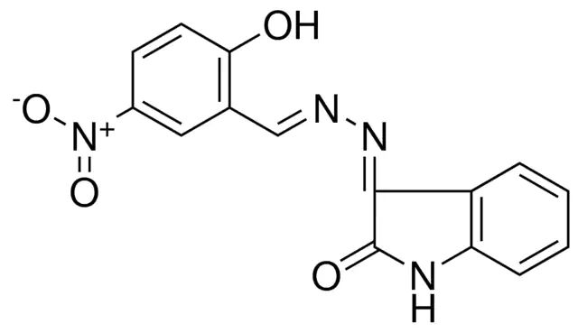 3-((2-HYDROXY-5-NITRO-BENZYLIDENE)-HYDRAZONO)-1,3-DIHYDRO-INDOL-2-ONE