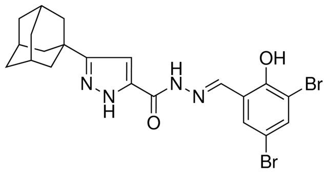 3-(1-ADAMANTYL)-N'-[(E)-(3,5-DIBROMO-2-HYDROXYPHENYL)METHYLIDENE]-1H-PYRAZOLE-5-CARBOHYDRAZIDE