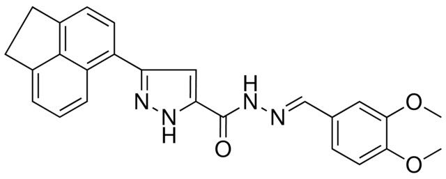 3-(1,2-DIHYDRO-5-ACENAPHTHYLENYL)-N'-[(E)-(3,4-DIMETHOXYPHENYL)METHYLIDENE]-1H-PYRAZOLE-5-CARBOHYDRAZIDE