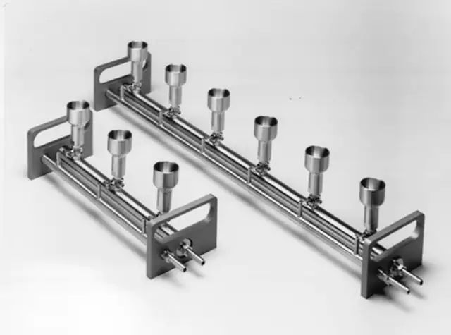 Filter holder support for manifold, stainless steel