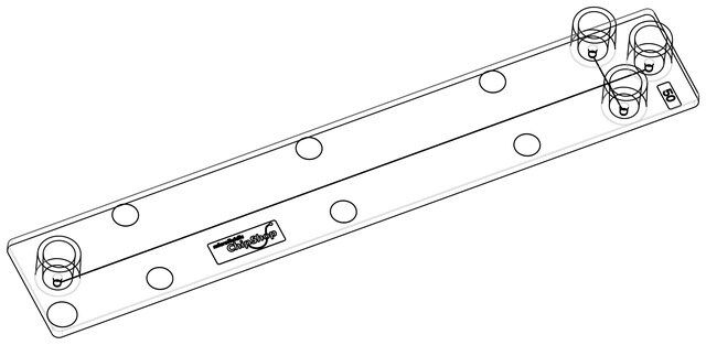 Cross-shaped channel chip-75 μm channel (double T-junction)