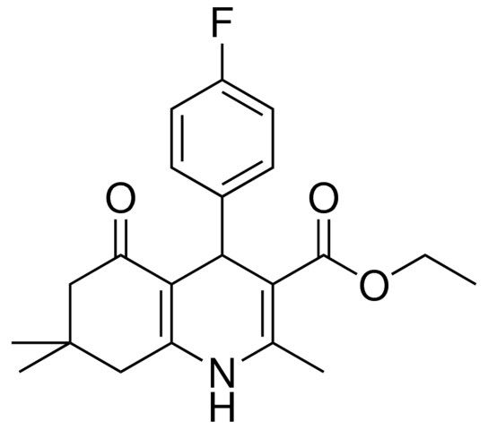 4(4-F-PH)-2,7,7-TRI-ME-5-OXO-1,4,5,6,7,8-6H-QUINOLINE-3-CARBOXYLIC ACID ET ESTER