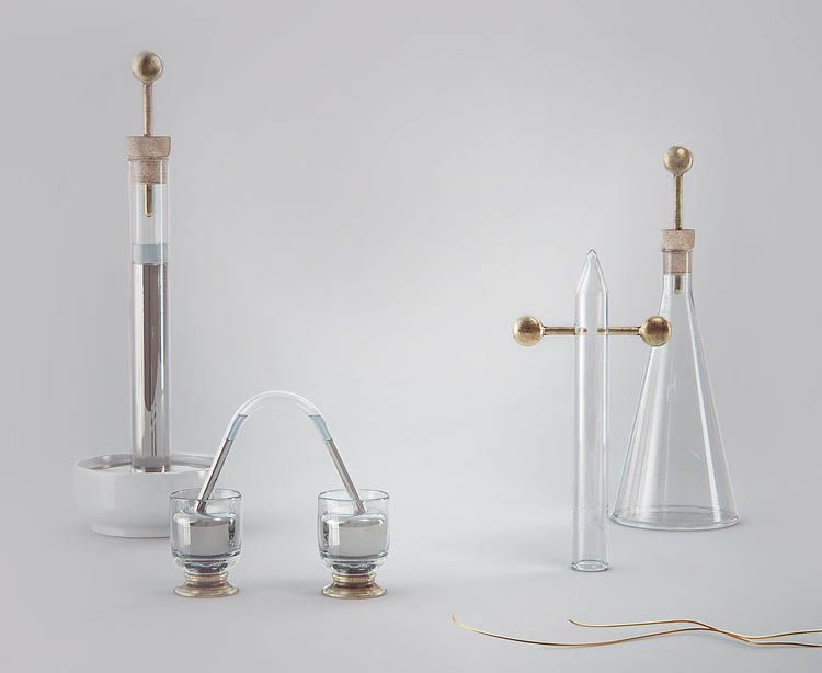 普利斯特里用电火花引发气体化学反应的装置(Priestley's Apparatuses for Air Experiments Involving Electric Sparks) 普利斯特里用电火花引发气体化学反应的装置(Priestley's Apparatuses for Air Experiments Involving Electric Sparks)