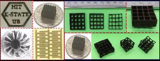 3D打印使用石墨烯气凝胶材料制造复杂结构 3D打印使用石墨烯气凝胶材料制造复杂结构