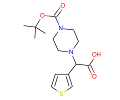 2-(4-(tert-Butoxycarbonyl)piperazin-1-yl)-2-(thiophen-3-yl)acetic acid