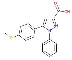 5-(4-(Methylthio)phenyl)-1-phenyl-1H-pyrazole-3-carboxylic acid